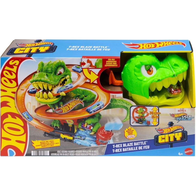 Hot wheels coffret t-rex bataille de feu