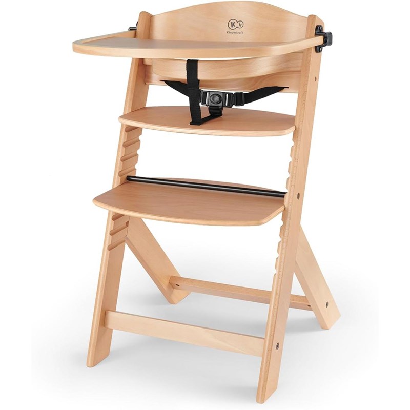 Chaise haute enock bois naturel