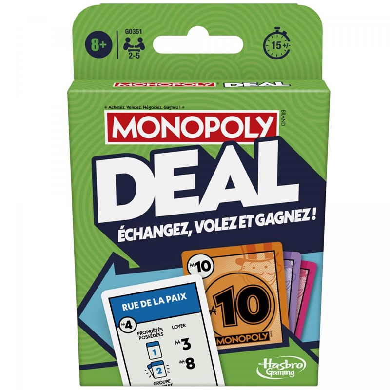 Jeu de cartes monopoly deal