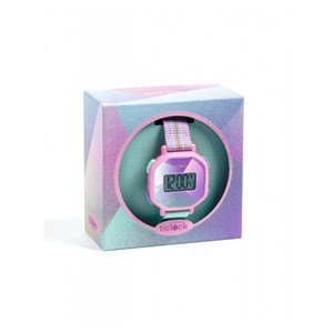 Montre digitale - violet prismatique