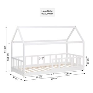 Lit homestyle4u blanc