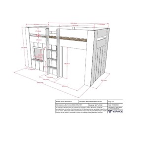 Reno lit compact - couleur blanc