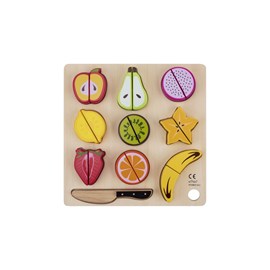 Jeu d'imitation coupe-fruits en bois