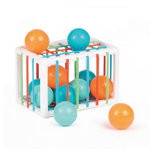 Ludi - Cube de manipulation avec balles - Multicolore