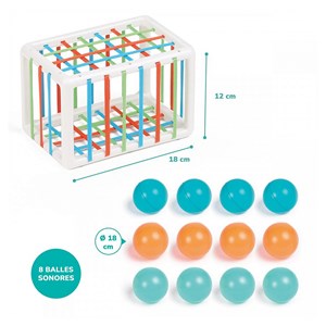 Cube de manipulation avec balles