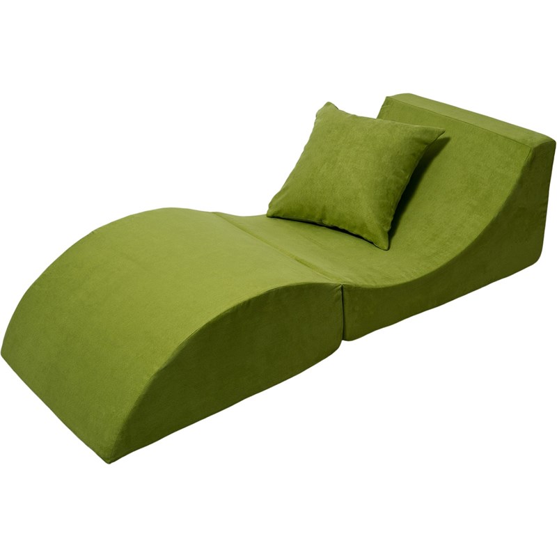 Chaise longue 3 en 1 multi-usage vert