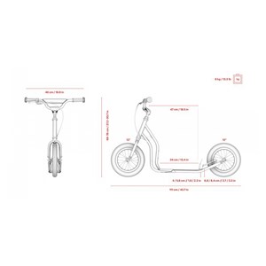 Scooter junior mau vert yedoo emoji