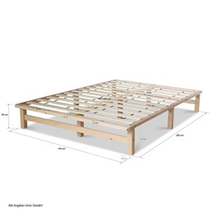 Lit homestyle4u marron