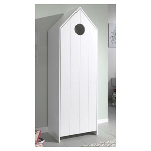 Vipack casami armoire 1 porte blanc
