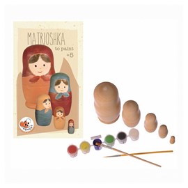 Matrioshka en bois a peindre