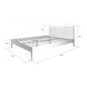 Lit homestyle4u blanc