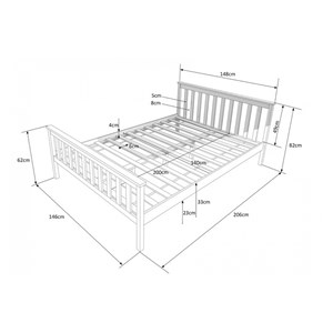 Lit homestyle4u blanc