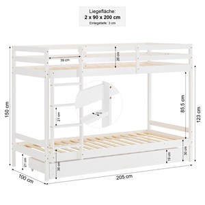 Lits homestyle4u rouge