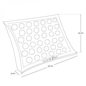 Oreiller d'acupression unique noir