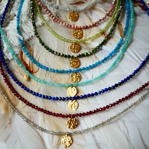 Collier mireille pierre de lune