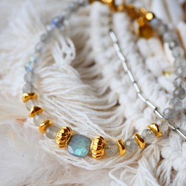 Bracelet chips labradorite