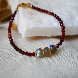 Bracelet kamala grenat