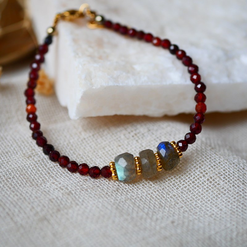 Bracelet kamala grenat