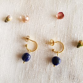 Boucles d'oreilles fame lapis