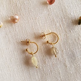 Boucles d'oreilles fame labradorite