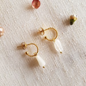 Boucles d'oreilles fame pierre de lune
