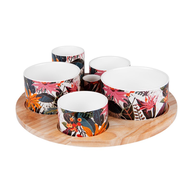 Service apéritif 6 pièces taiana 31 cm