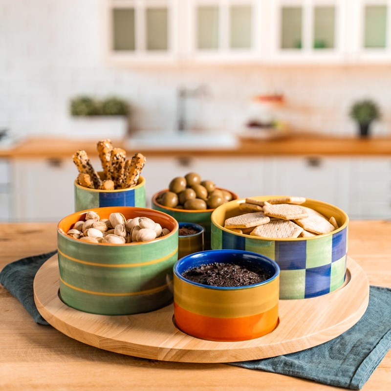 Service apéritif 6 pièces capri 31cm