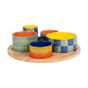 Service apéritif 6 pièces capri 31cm