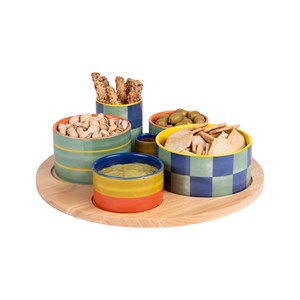 Service apéritif 6 pièces capri 31cm