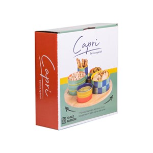 Service apéritif 6 pièces capri 31cm