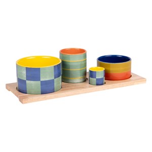 Service apéritif 4 pièces capri 34,5cm