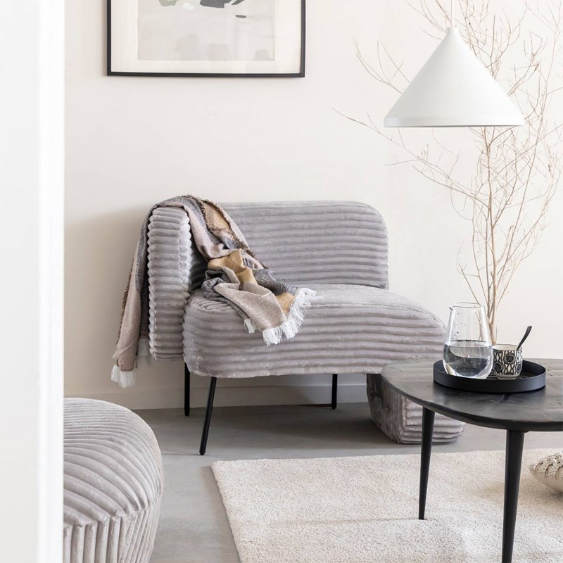 Méridienne en velours soléa