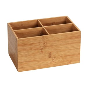 Organisateur à maquillage en bambou