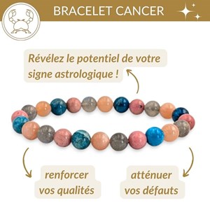 Bracelet signe astrologique cancer