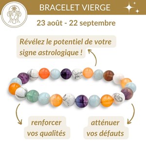 Bracelet signe astrologique vierge