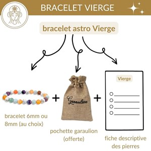 Bracelet signe astrologique vierge