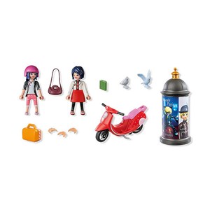 Marinette a scooter et kagami
