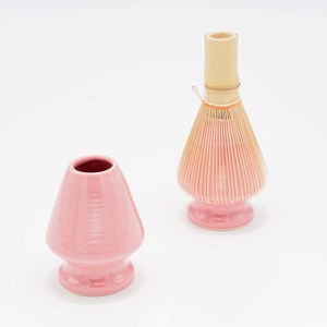 Support fouet à matcha rose