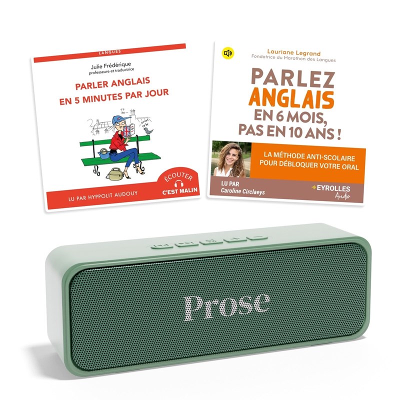 Coffret livre audio apprendre l'anglais