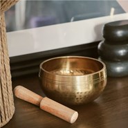 Bol chantant tibétain avec maillet