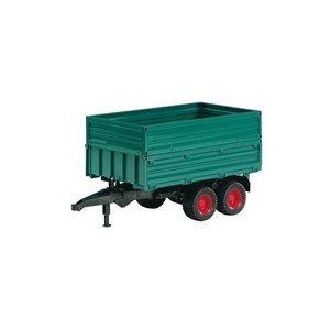 Remorque de transport avec double essieu