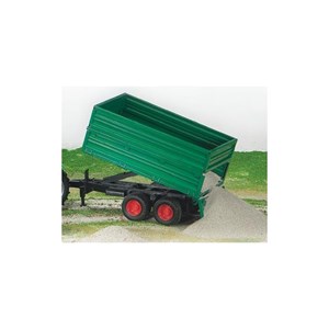 Remorque de transport avec double essieu