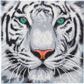 Crystal art tigre de neige