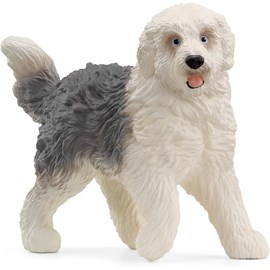 Figurine de chien bobtail