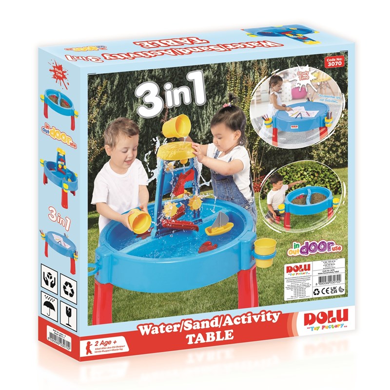 Dolu - Table d'activités eau et sable 3 en 1