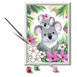 Peinture par numéros maman koala et bébé