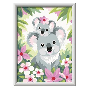 Peinture par numéros maman koala et bébé