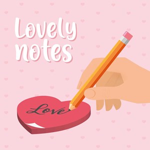 Bloc-notes adhésif - lovely notes