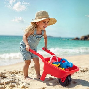 Jeu de brouette pour la plage
