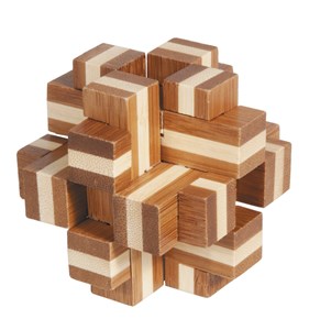 Casse-tête bambou cube croix